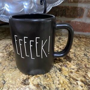 Rae Dunn EEEEEK!  black 19.5 oz mug - Brand new never used!
